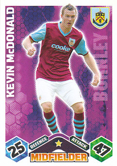 Kevin McDonald Burnley 2009/10 Topps Match Attax #102